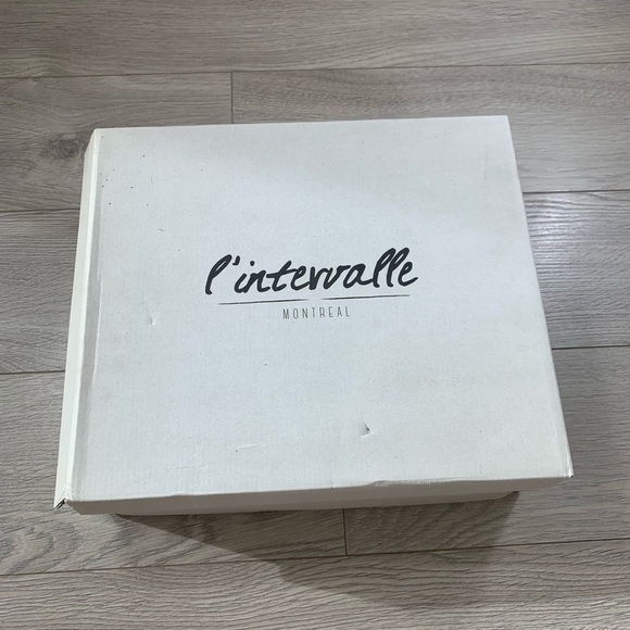 L’intervalle Fergy Black Leather Heeled Lace Up Ankle Boots - Picture 9 of 9